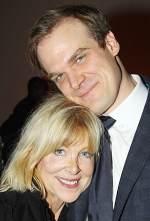 Nancy Harbour with her son David Harbour
